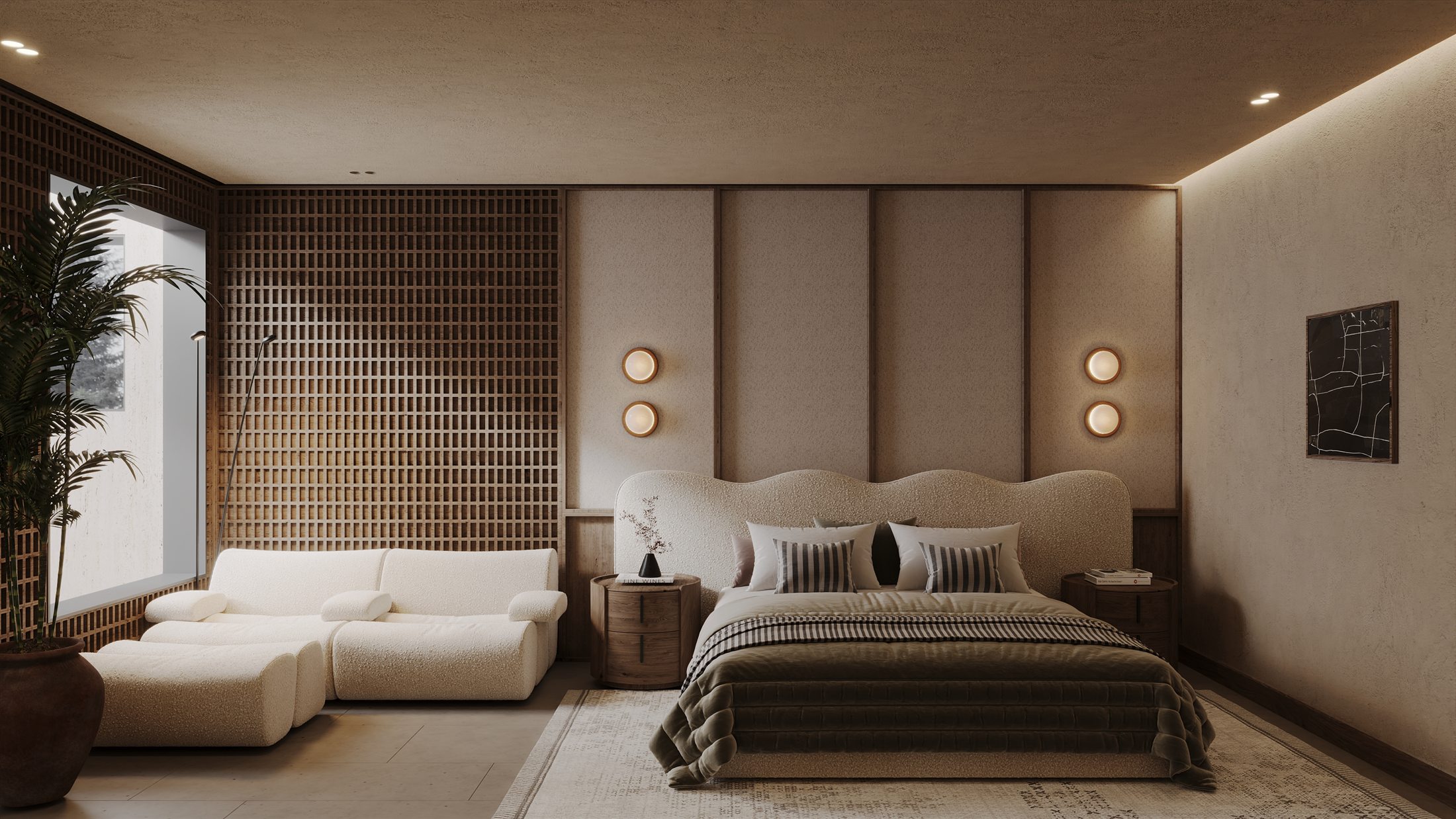 Abeer residence, master bedroom